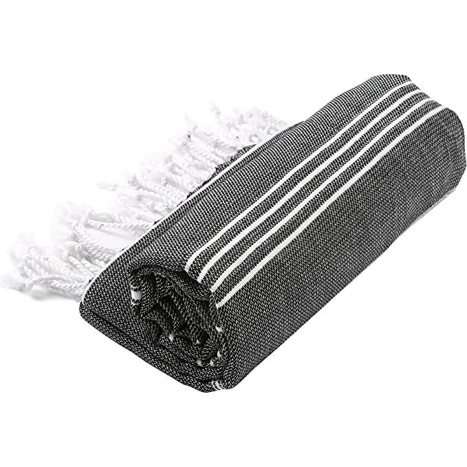 Pure Series: Sustainable Turkish Towel - Black 2 Pure Series: Sustainable Turkish Towel - Black