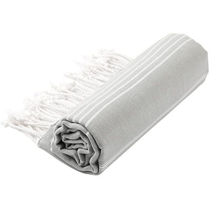 Pure Series: Sustainable Turkish Towel - Gray 2 Pure Series: Sustainable Turkish Towel - Gray