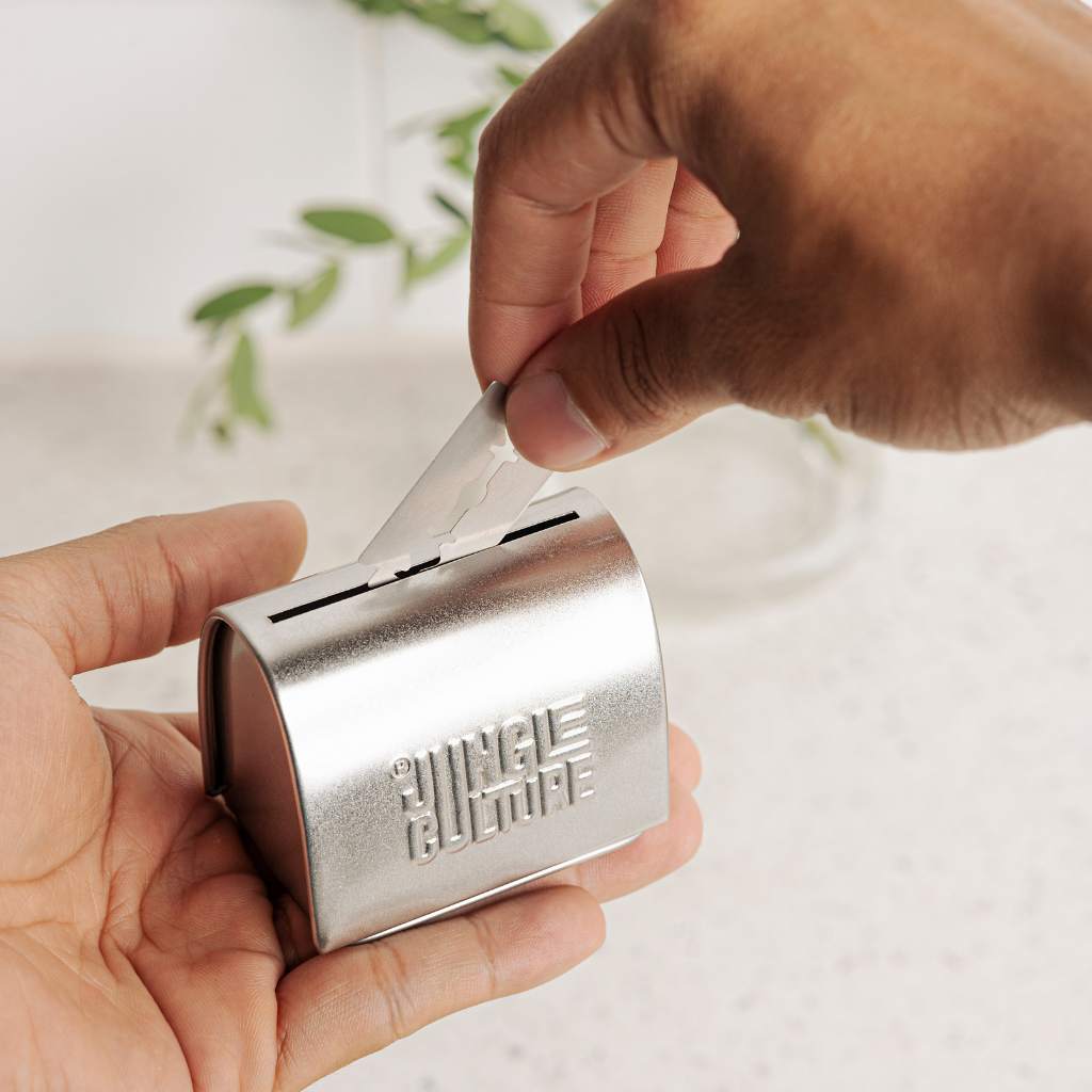 Safety Razor Blade Disposal Tin • Blades Storage Bank CREOATE