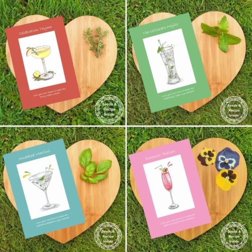 cocktail seed cards