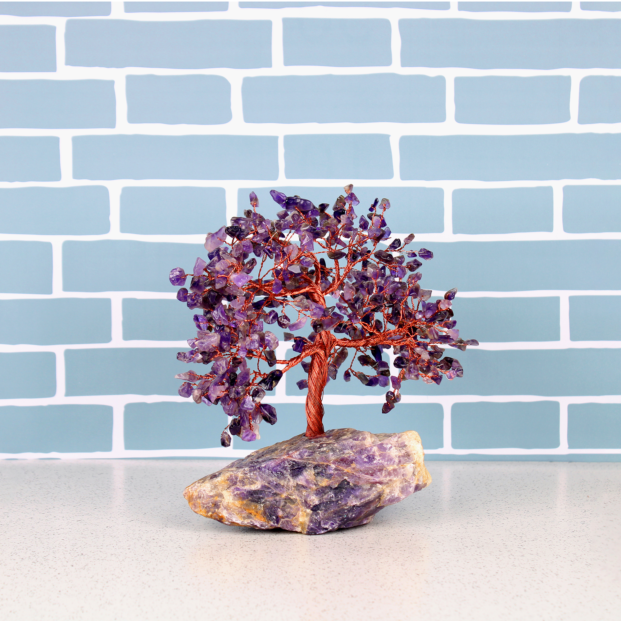 Amethyst Crystal Tree - 500 Beads & Cluster Base