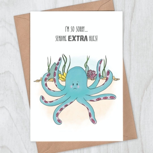 octopus sympathy card
