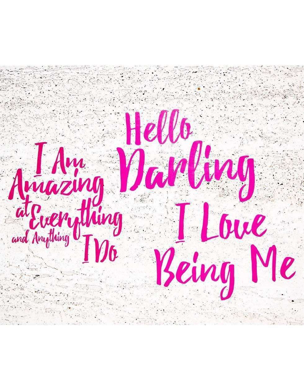 Mirror Mirror - Mirror Affirmation Decals - 1 Pack - 3 Decals, Cheeky - Pink 1 Mirror Mirror - Mirror Affirmation Decals - 1 Pack - 3 Decals, Cheeky - Pink