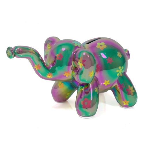 Baby Elephant Balloon Piggy Bank w/ Decorations, Assorted