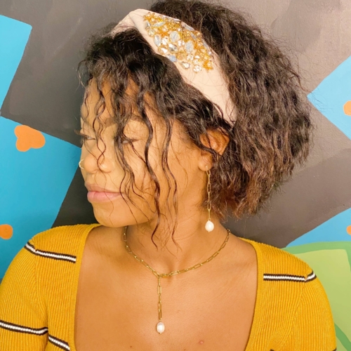 Dangle Chain Pearl Necklace