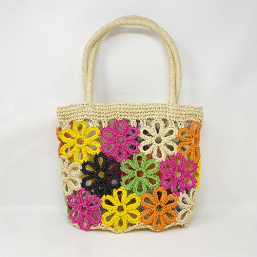Hand Made Flower Power Tote