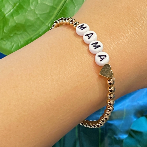 Heart My Mama Stretch Bracelet