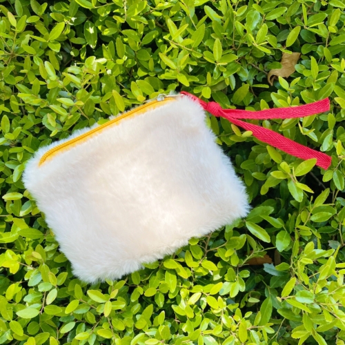 Color Pop Zipped Pouch, White