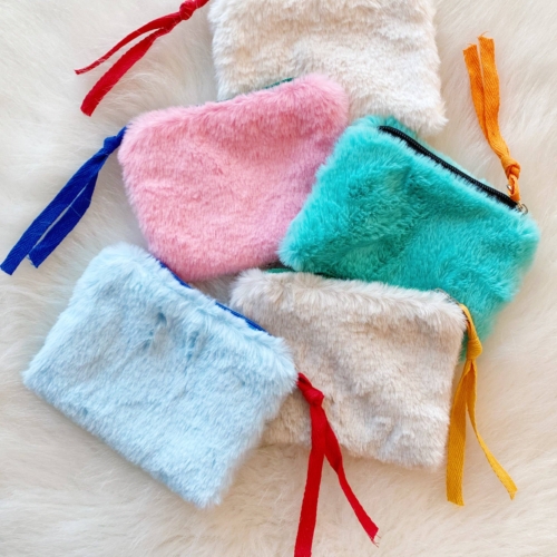 Color Pop Zipped Pouch, Taup