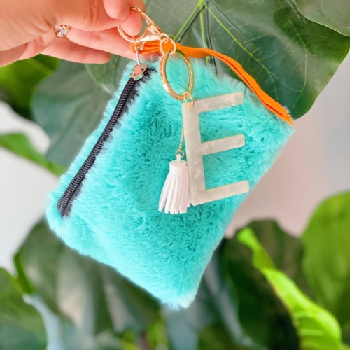 Color Pop Zipped Pouch, Taup