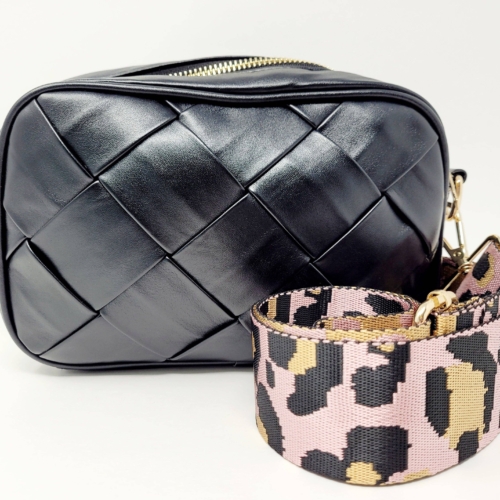 Elliott Handwoven Camera Bag, Black