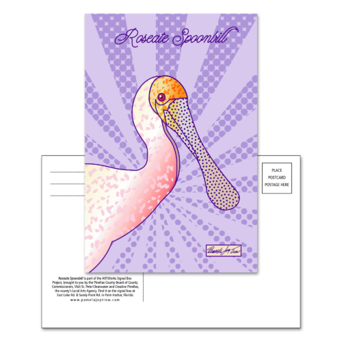 Roseate Spoonbill postcard