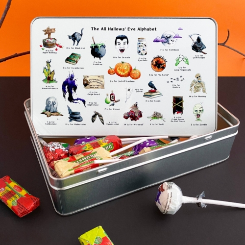 The Halloween Alphabet Storage Tin