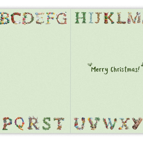 C is for Crackers Christmas Card