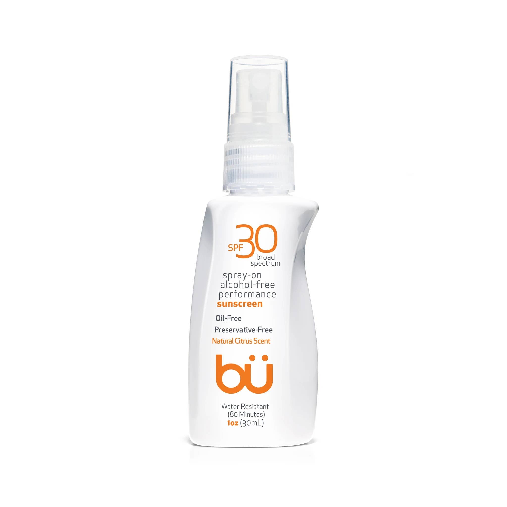 SPF 30 Alcohol-Free Spray Citrus Scent- 1oz 1 SPF 30 Alcohol-Free Spray Citrus Scent- 1oz