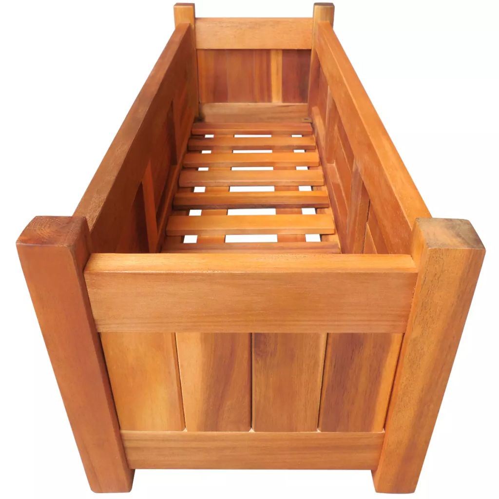 Garden Raised Bed Acacia Wood 29.9"x10.9"x9 Garden Raised Bed Acacia Wood 29.9"x10.9"x9.8"