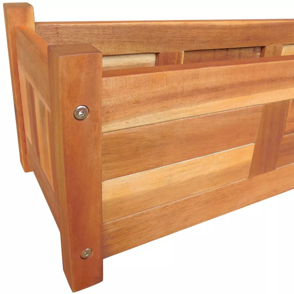 Garden Raised Bed Acacia Wood 29.9"x10.9"x9 Garden Raised Bed Acacia Wood 29.9"x10.9"x9.8"