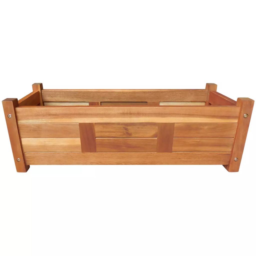Garden Raised Bed Acacia Wood 29.9"x10.9"x9 Garden Raised Bed Acacia Wood 29.9"x10.9"x9.8"