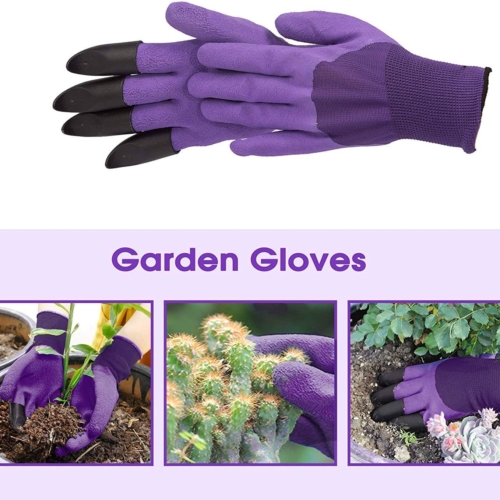 Bosonshop Garden Kneeler and Seat Folding Kneeling Bench Stool with Tool Pouches Soft EVA Foam for Gardening, Purple