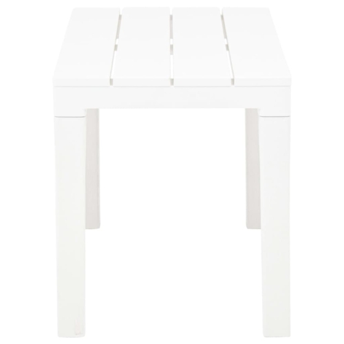 Garden Benches 2 pcs White Plastic