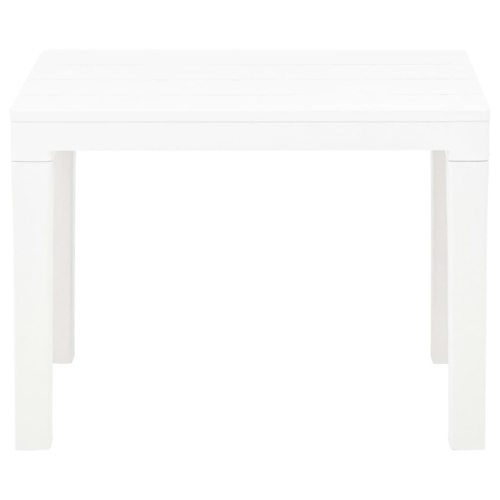 Garden Benches 2 pcs White Plastic