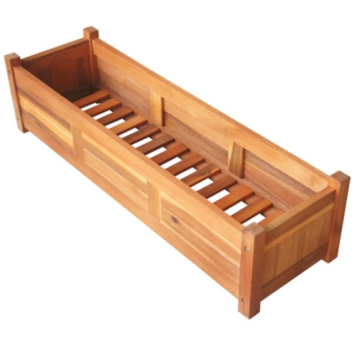 Garden Raised Beds 2 pcs Acacia Wood 39.4