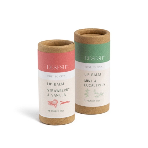 Natural Lip Balm (No Artificial Fragrances or Colors), Strawberry & Vanilla