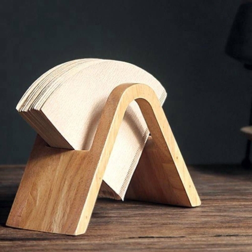 Modern wooden coffee filter holders