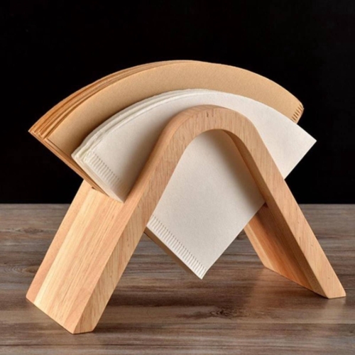 Modern wooden coffee filter holders
