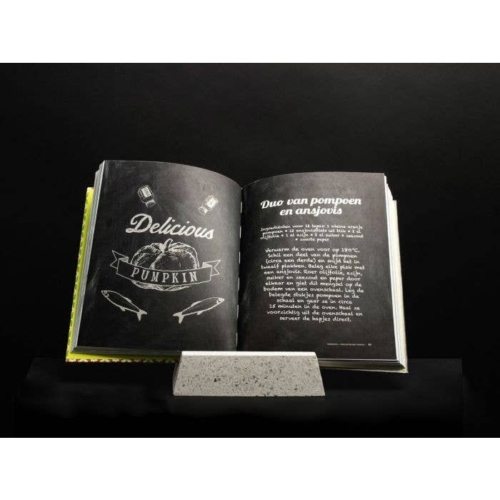 White concrete Gusta tablet/ book holders