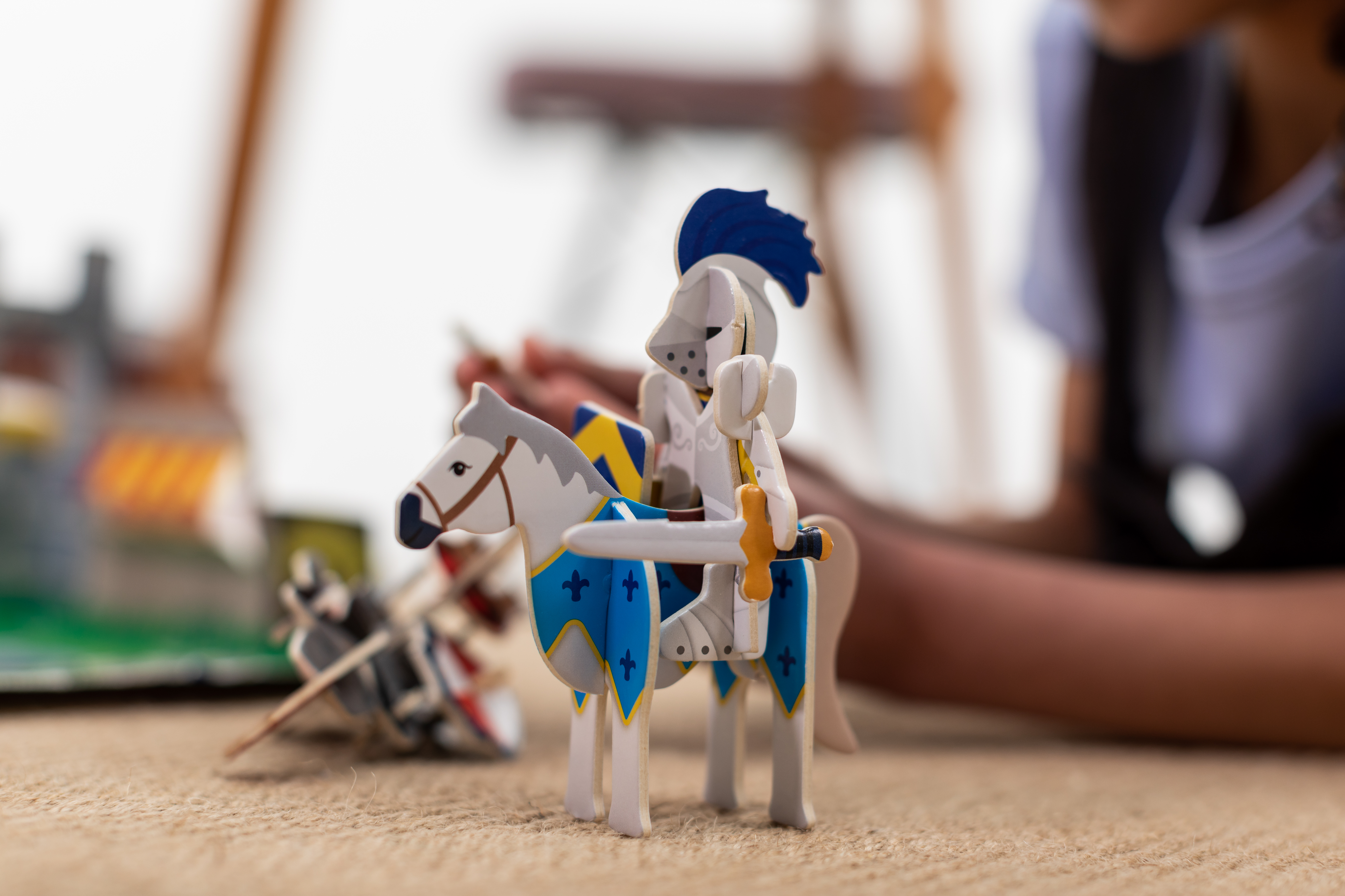 C0003_Knights_Castle_Knight_On_A_Horse_With_Child_In_The_Background