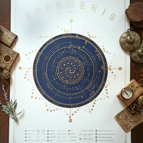 Astral Calendar 2023, Moon & Planet Astronomic Calendar