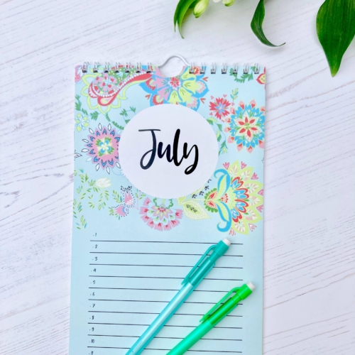 'Dates to Remember' Perpetual Wall Calendar