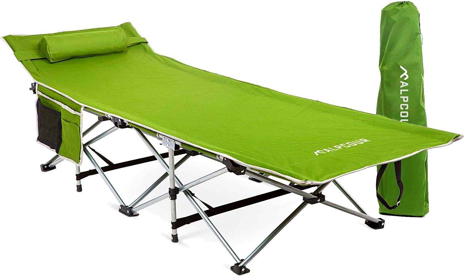Alpcour Folding Camping Cot - Large, Royal Blue 2 Alpcour Folding Camping Cot - Large, Royal Blue