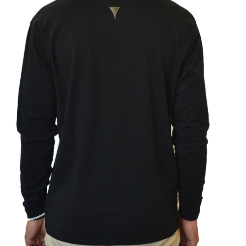 Long Sleeve Henley Slit Collar