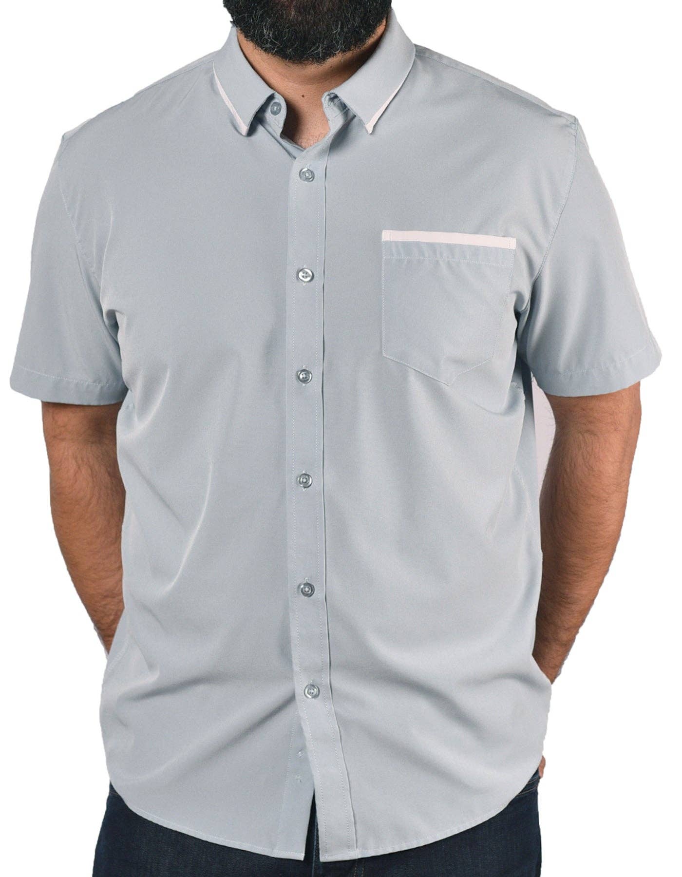 Short Sleeve "Edge" Button-Up 1 4 Short Sleeve "Edge" Button-Up 1