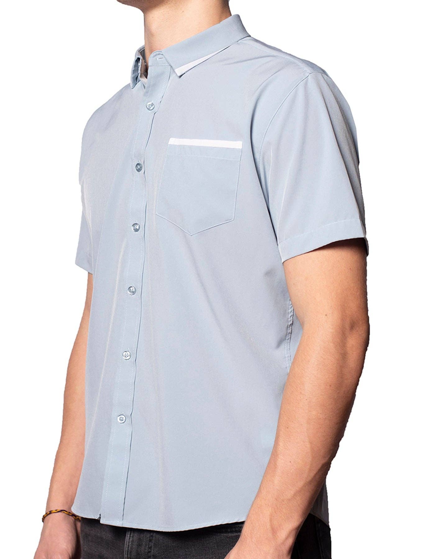 Short Sleeve "Edge" Button-Up 1 2 Short Sleeve "Edge" Button-Up 1