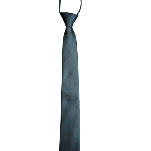 Solid Color Zipper Tie 7