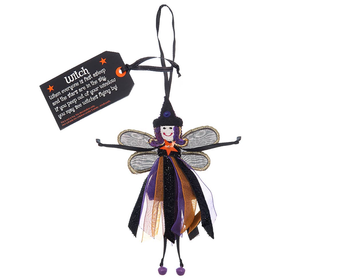 'Witch' - Fair Trade Halloween Decoration 1 'Witch' - Fair Trade Halloween Decoration