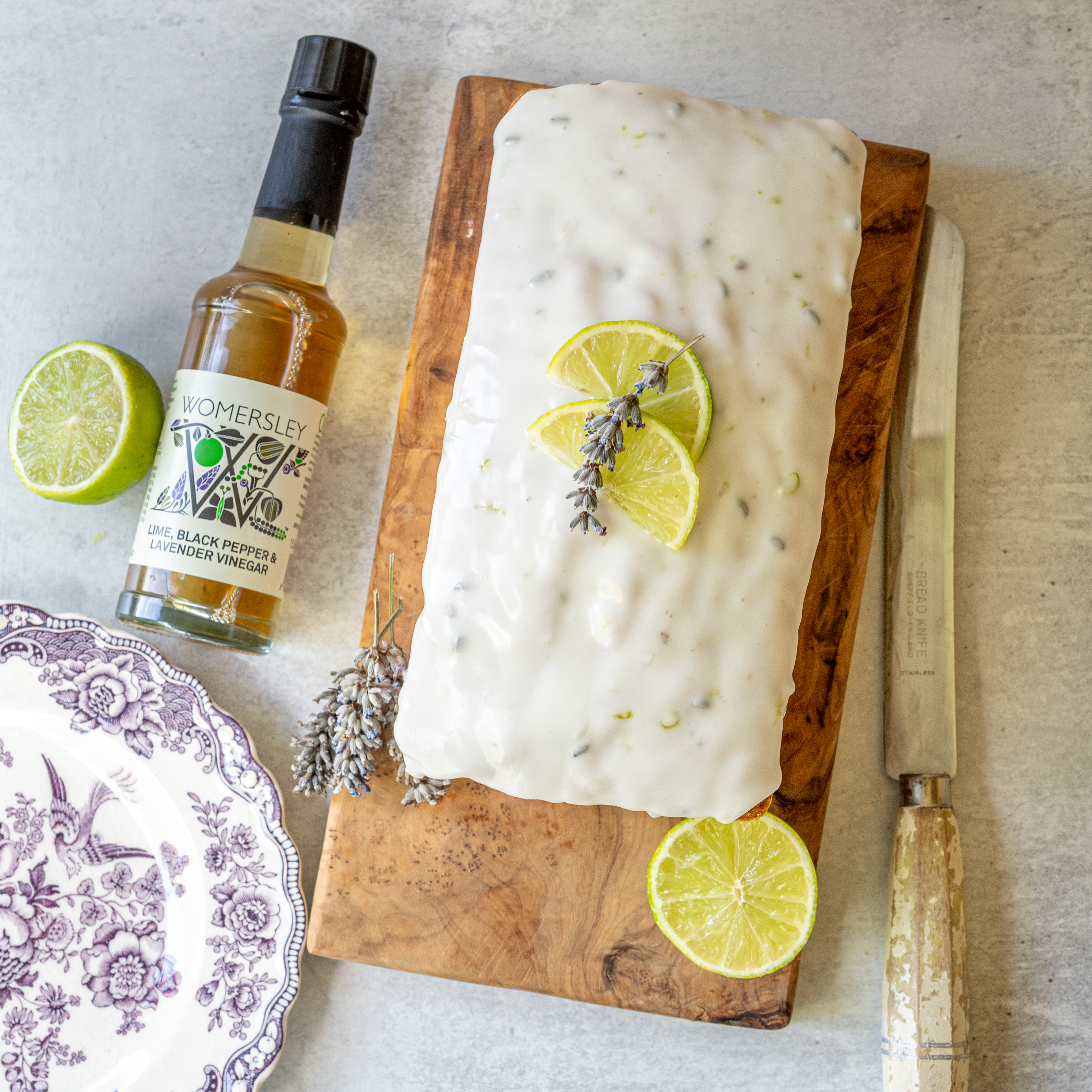 Lime-Black-Pepper-Lavender-Fruit-Vineger-Cake-Drizzle-On-Top-LR