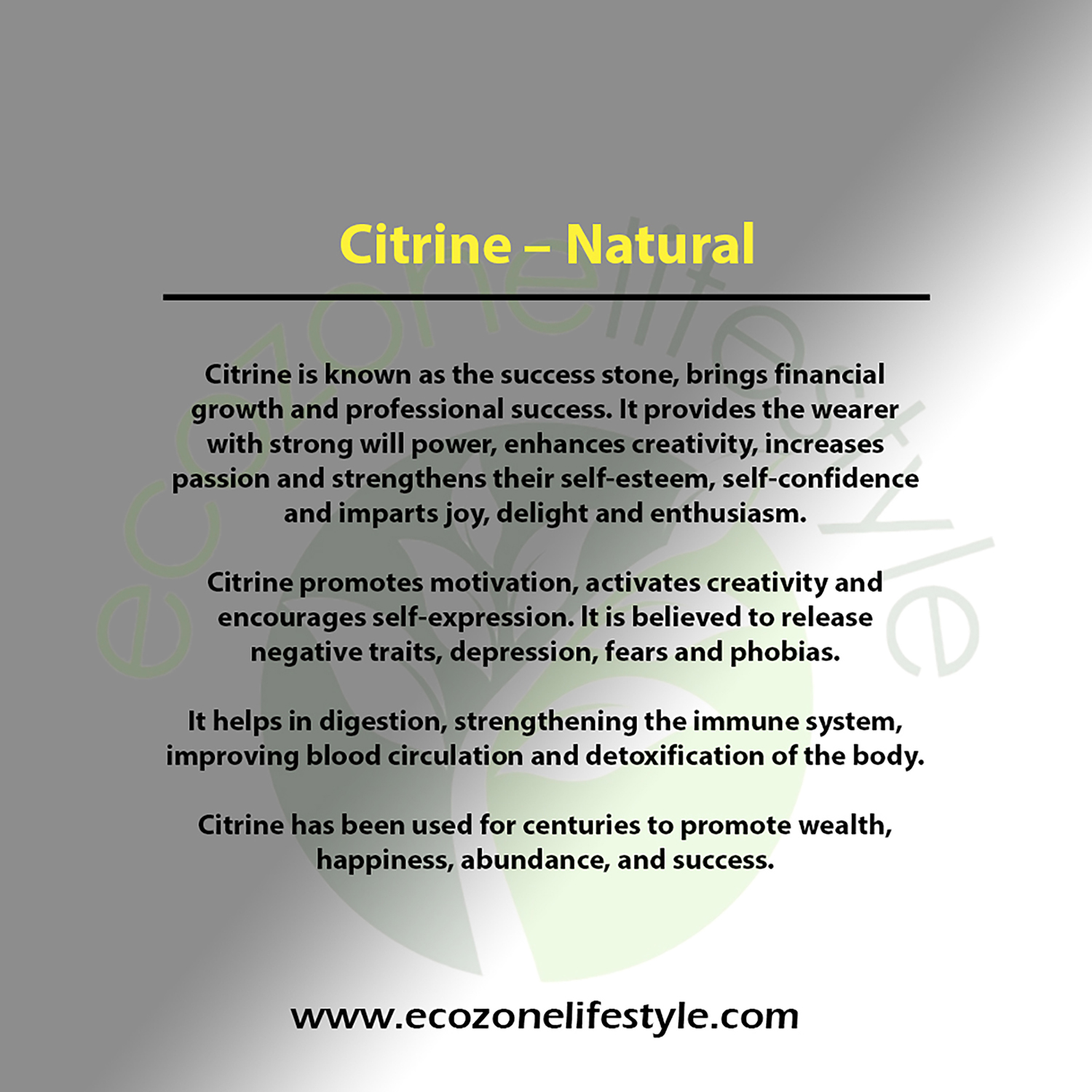 12 Citrine Natural