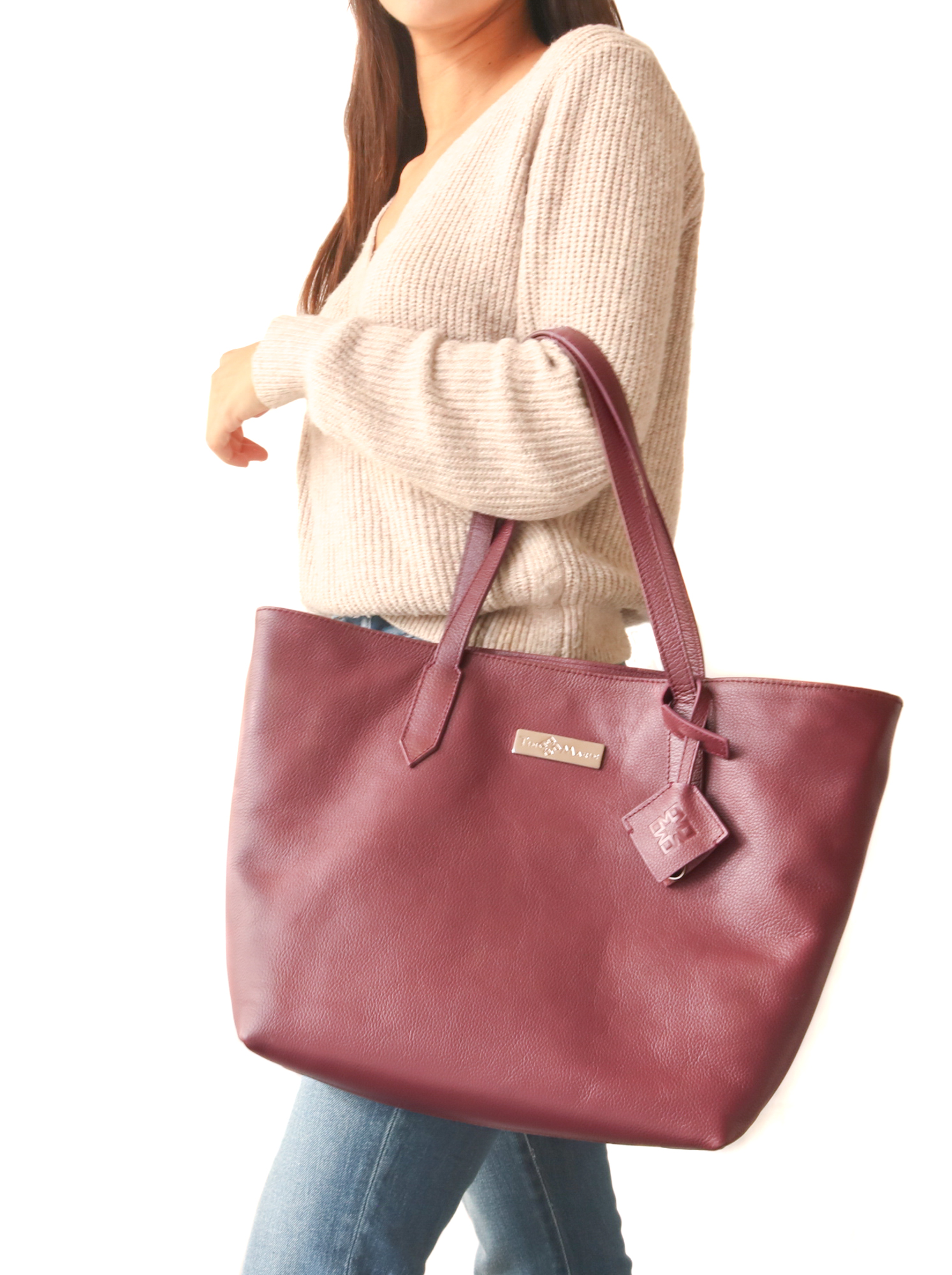Martina Tote - Burgundy-3