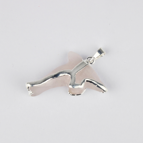 Rose Quartz Dolphin Pendant