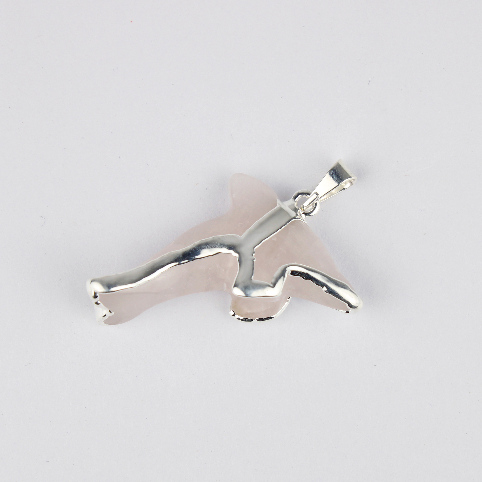 Rose Quartz Dolphin Pendant Rose Quartz Dolphin Pendant