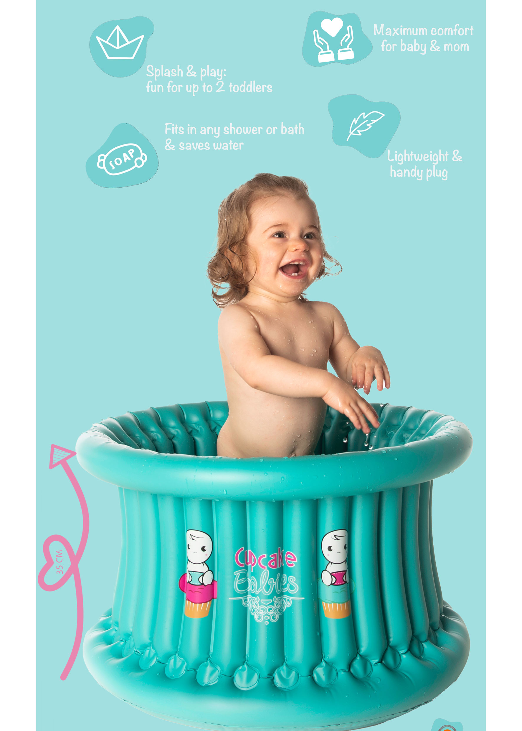 Cupcake Babies big bath