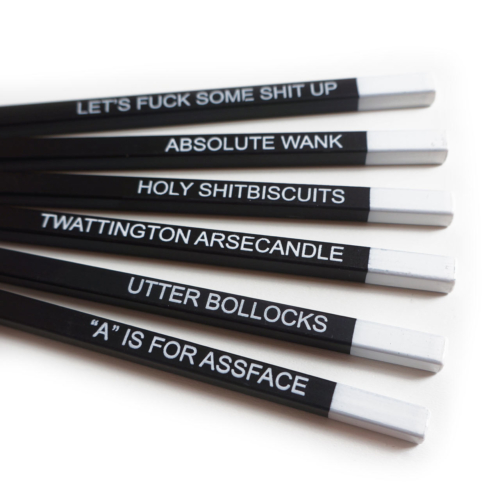 Sweary Pencil Set - Funny, Sweary Pencils