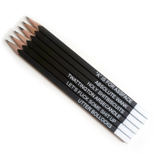 Sweary Pencil Set - Funny, Sweary Pencils