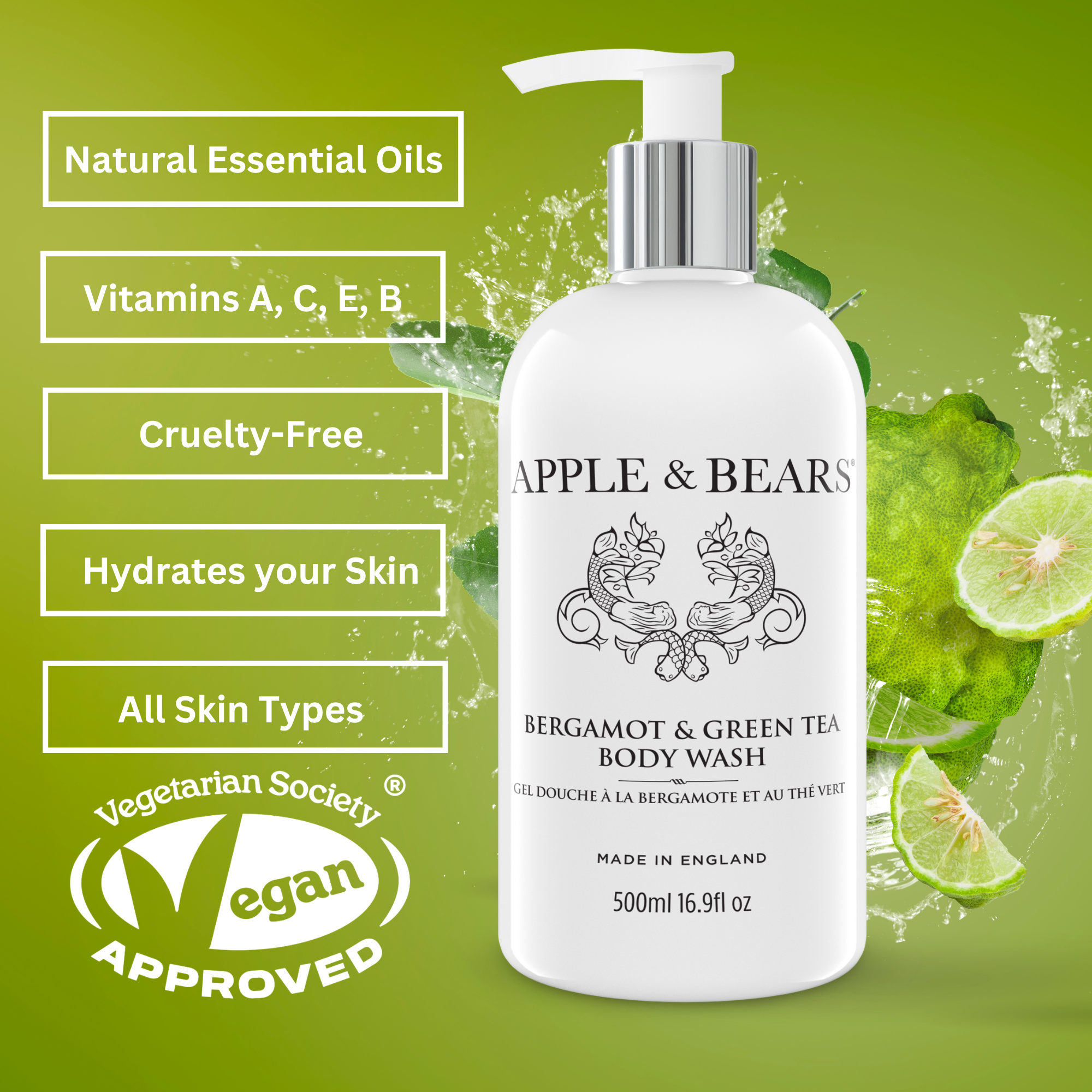 Bergamot & Green Tea Body Wash 500ML_17.6_Floz.4