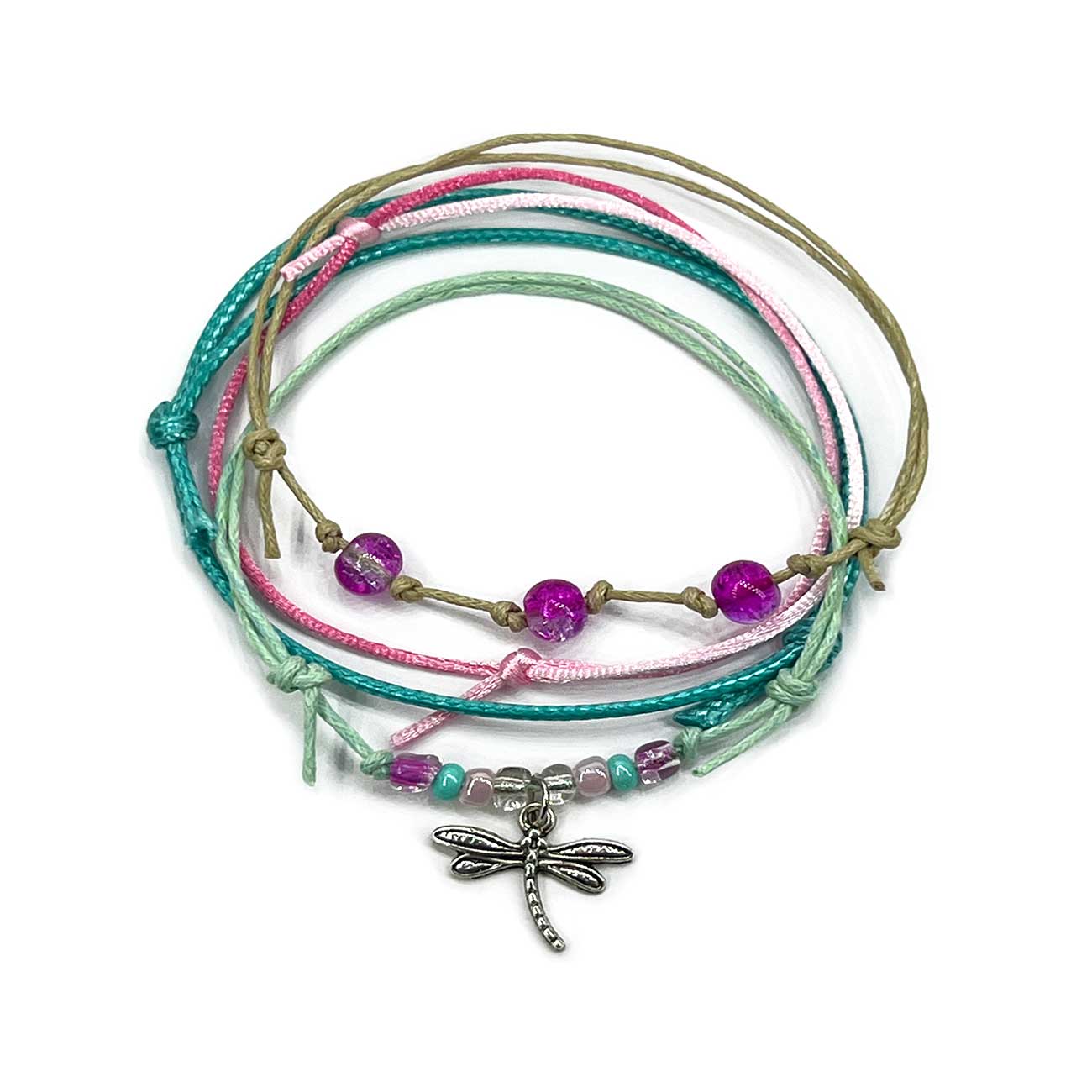 Dragonfly-Pink-Bracelet