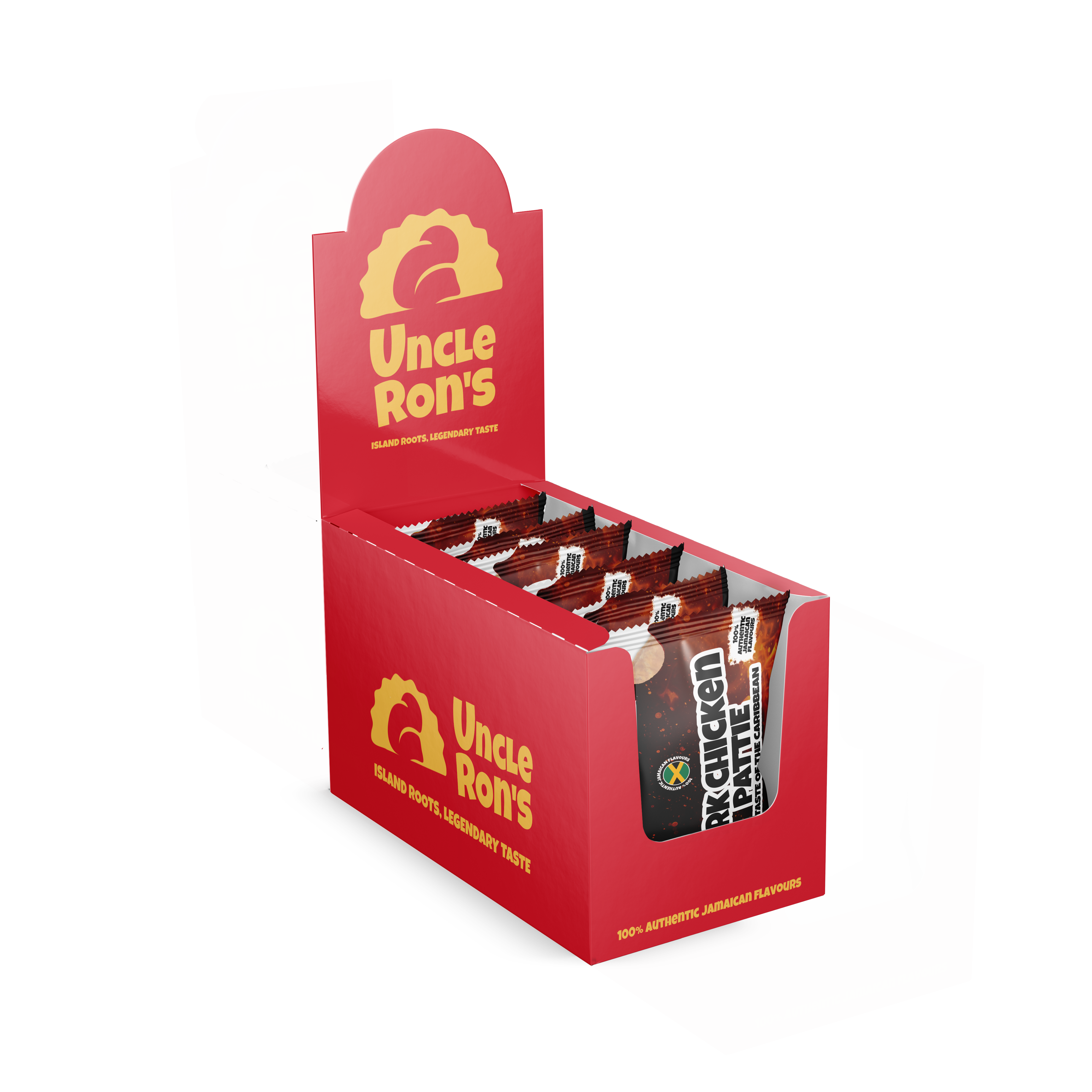 Jerk Chicken Pattie Mockup